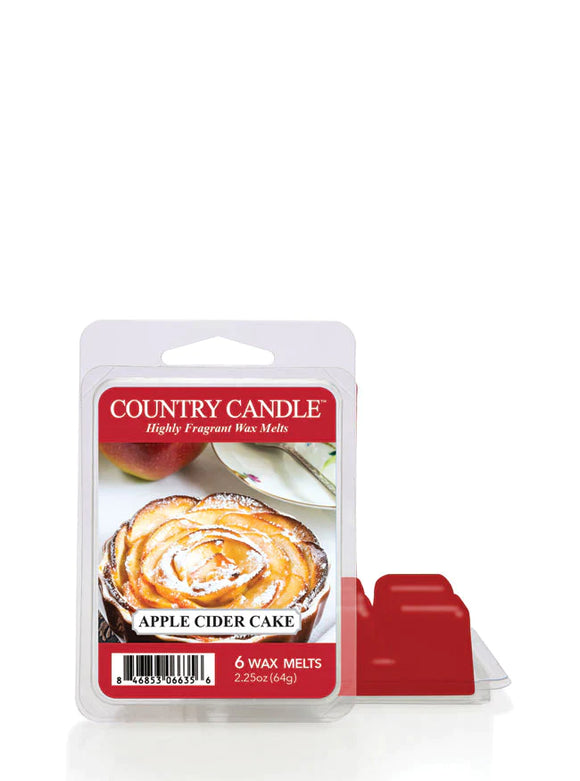 APPLE CIDER CAKE 6-Piece Wax Melts from Kringle Candle Company's Country Candle Collection