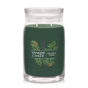 BALSAM & CEDAR Signature Large Jar Candle by Yankee Candle