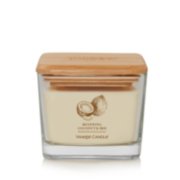 RENEWING COCONUT & IRIS Medium Square Candle from Yankee Candle's Well Living Collection