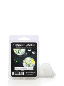 BLACK PEPPER & GIN 6-Piece Wax Melt by Kringle Candle Company