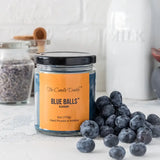 BLUE BALLS (BLUEBERRY) Small Mason Jar Candle by The Candle Daddy