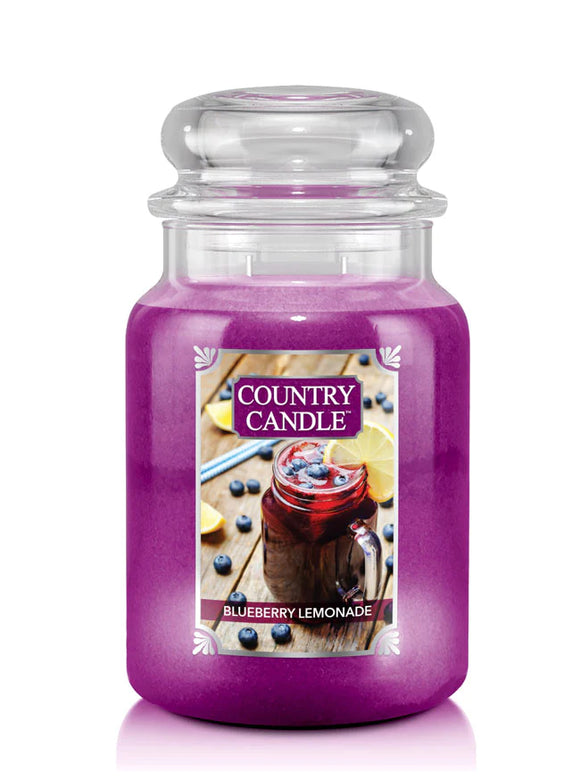 BLUEBERRY LEMONADE Large Jar Candle from Kringle Candle Company's Country Candle Collection