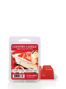 CANDY CANE CHEESECAKE 6-Piece Wax Melts from Kringle Candle Company's Country Candle Collection