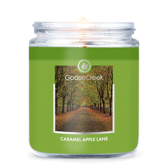 CARAMEL APPLE LANE Small Jar Candle by Goose Creek Candle Company