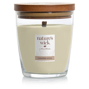 CASHMERE WOOL Medium Jar Candle from Woodwick Candle Company's Nature's Wick