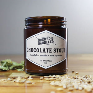 CHOCOLATE STOUT 9 oz Small Amber Jar Candle