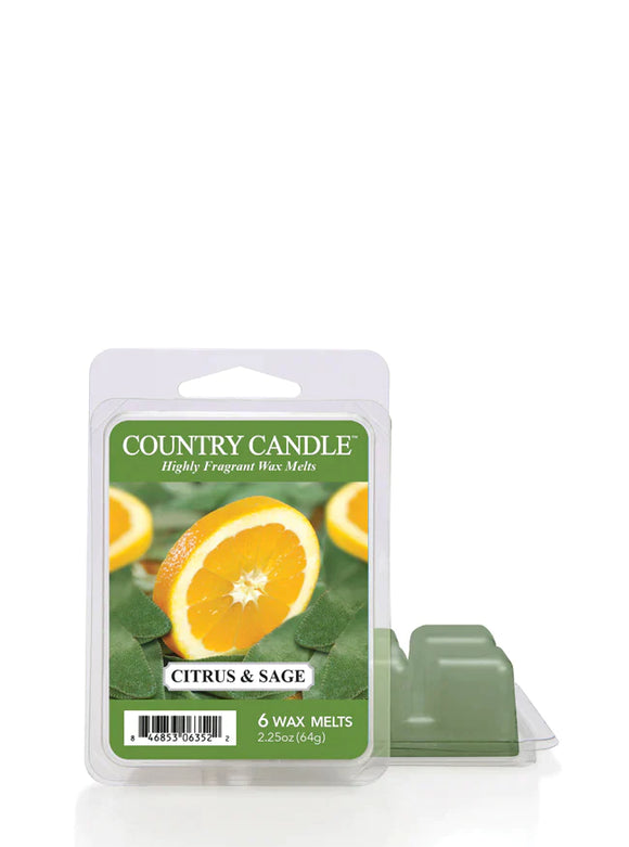 CITRUS & SAGE 6-Piece Wax Melts from Kringle Candle Company's Country Candle Collection