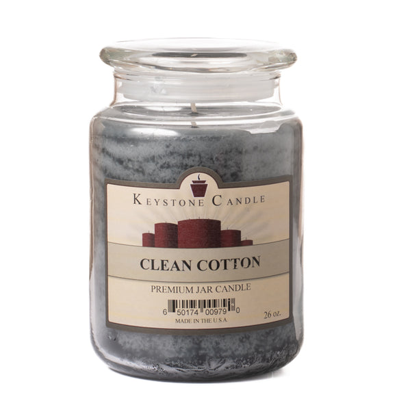 CLEAN COTTON X-Large Jar Candle by Keystone Candle Company