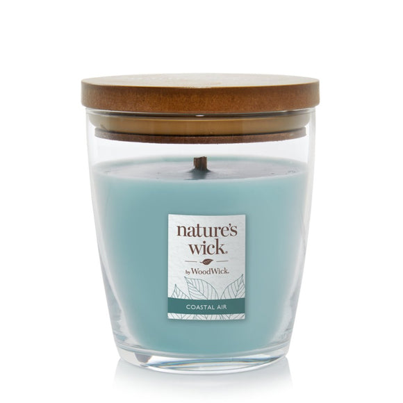 COASTAL AIR Medium Jar Candle from WoodWick's Nature's Wick Collection