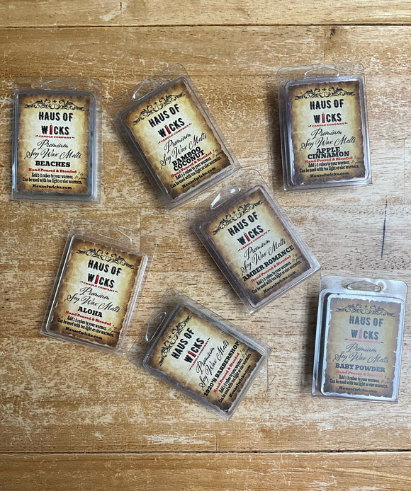 1920's BARBERSHOP 6-Piece Wax Melts by The Haus of Wax Melts and Candle Warmers