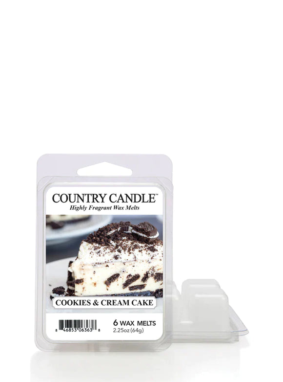 COOKIES & CREAM CAKE 6-Piece Wax Melts from Kringle Candle Company's Country Candle Collection