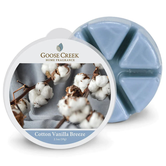 COTTON VANILLA BREEZE 6-Piece Wax Melt by Goose Creek Candle Co.