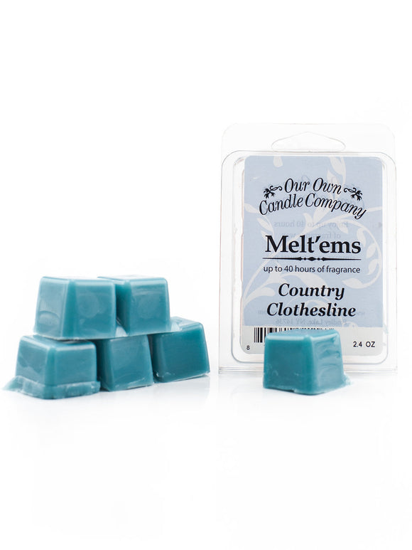 COUNTRY CLOTHESLINE 6-Piece Wax Melts by Our Own Candle Company