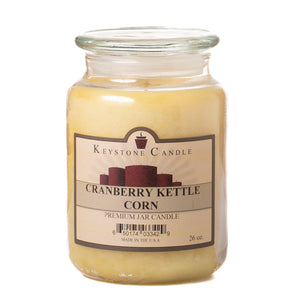 CRANBERRY KETTLE CORN X-Large Jar Candle by Keystone Candle Company