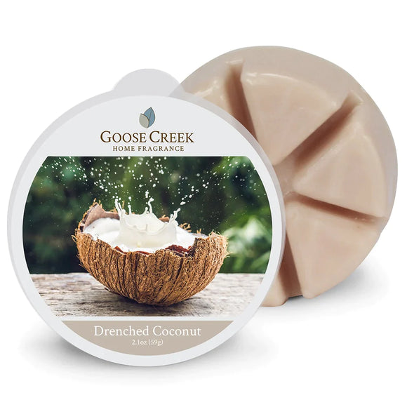 DRENCHED COCONUT 6-Piece Wax Melts Candle by Goose Creek Candle Company