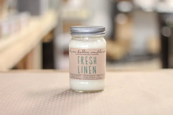 FRESH LINEN 16 oz Large Jar Candle