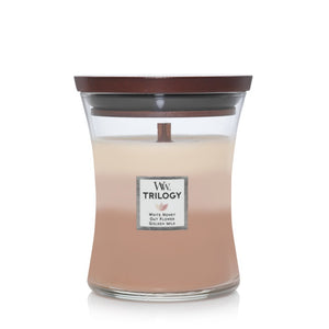 GOLDEN TREATS TRILOGY 9.7 oz Medium Hourglass Candle from Woodwick's Trilogy Collection