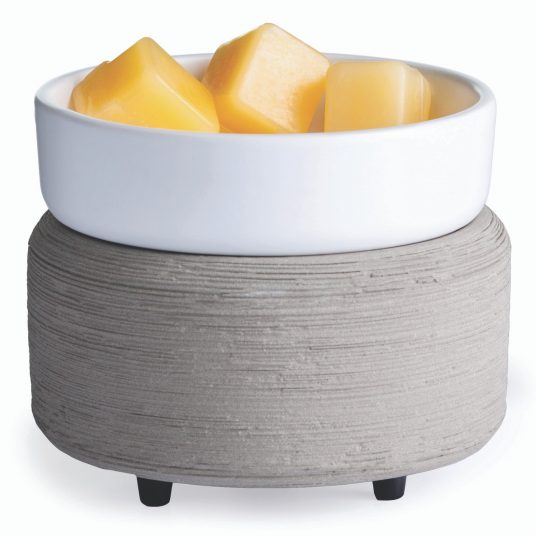 GRAY TEXTURE 2-in-1 CLASSIC FRAGRANCE WARMER by Candle Warmers Etc