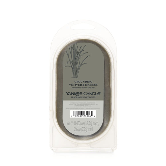 GROUNDING VETIVER & INCENSE 6-Piece Wax Melts from Yankee Candle Company's Well Living Collection