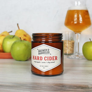 HARD CIDER 9 oz Small Amber Jar Candle