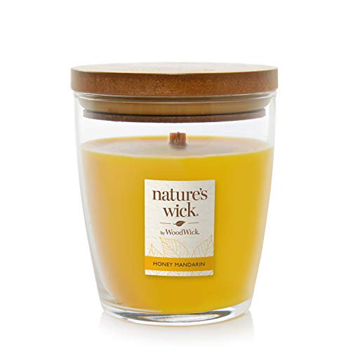 HONEY MANDARIN Medium Jar Candle from WoodWick's Nature's Wick Collection