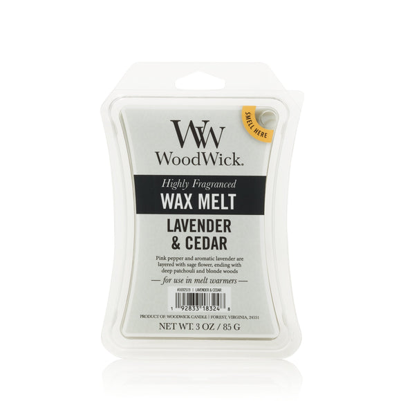 LAVENDER & CEDAR 6-Piece Wax Melt by WoodWick