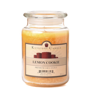 LEMON COOKIE 26 oz X-Large Jar Candle by Keystone Candle Company