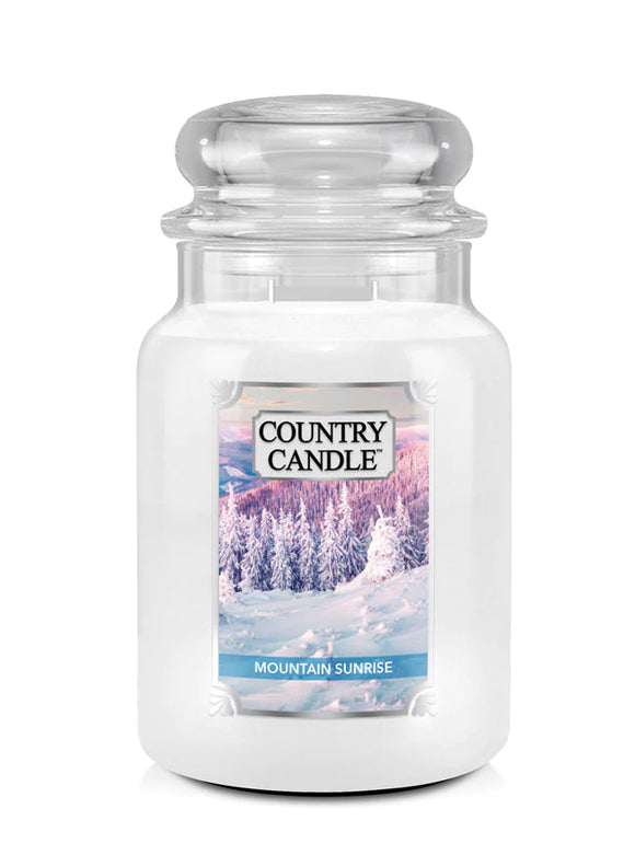 MOUNTAIN SUNRISE Large 2-Wick Jar Candle from Kringle Candle Company's Country Candle Collection