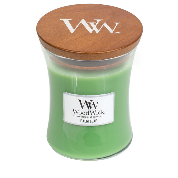 PALM LEAF Medium Hourglass Jar Candle by WoodWick