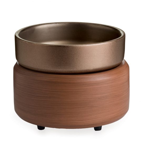 PEWTER CLASSIC WALNUT 2-in-1 WARMER by Candle Warmers Etc Company