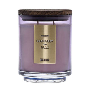 LUMINOUS RASPBERRY AND TEAK Large Jar Candle by DW Home Candle Company