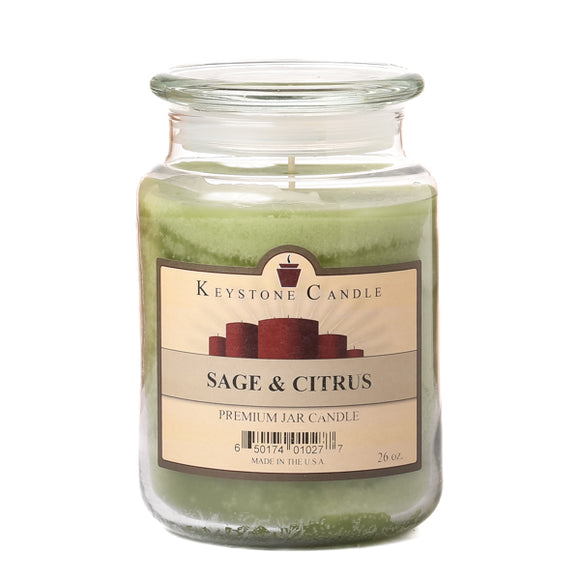 SAGE & CITRUS X-Large Jar Candle by Keystone Candle Company