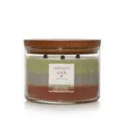 SAGE & WHITE PEPPER, TOBACCO BARK and AMBER PATCHOULI 18 oz Large Jar Candle from Woodwick's Nature's Wick Collection