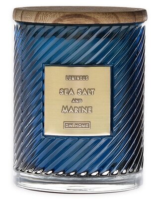 LUMINOUS SEA SALT AND MARINE Spiral and Stripe Medium Jar Candle by DW Home Candle Company