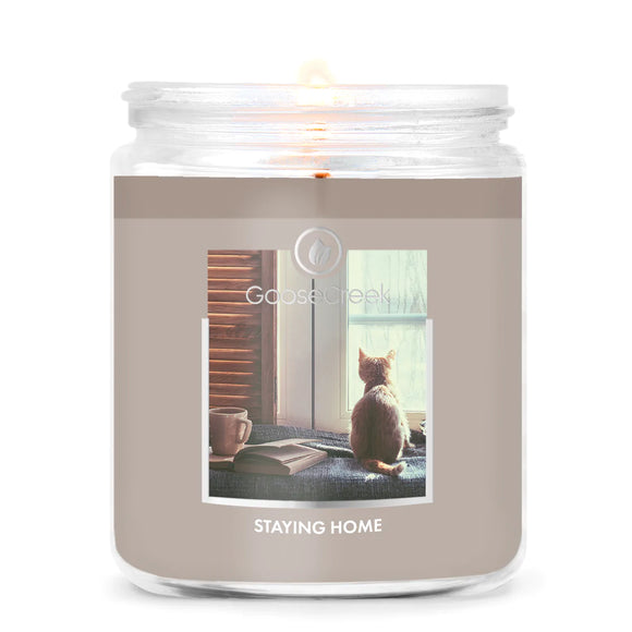STAYING HOME Small Jar Candle by Goose Creek Candle Company