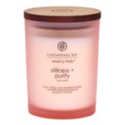 STILLNESS + PURITY (Rose Water) Medium Jar Candle from Chesapeake Bay's Mind & Body Collection