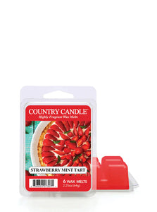 STRAWBERRY MINT TART 6-Piece Wax Melts from Kringle Candle Company's Country Candle Collection