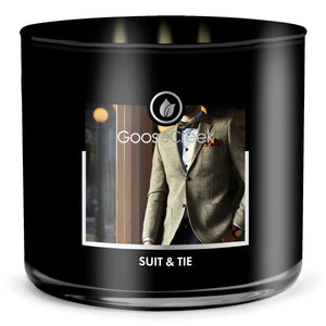 SUIT & TIE Large 3-Wick Candle by Goose Creek Candle Company