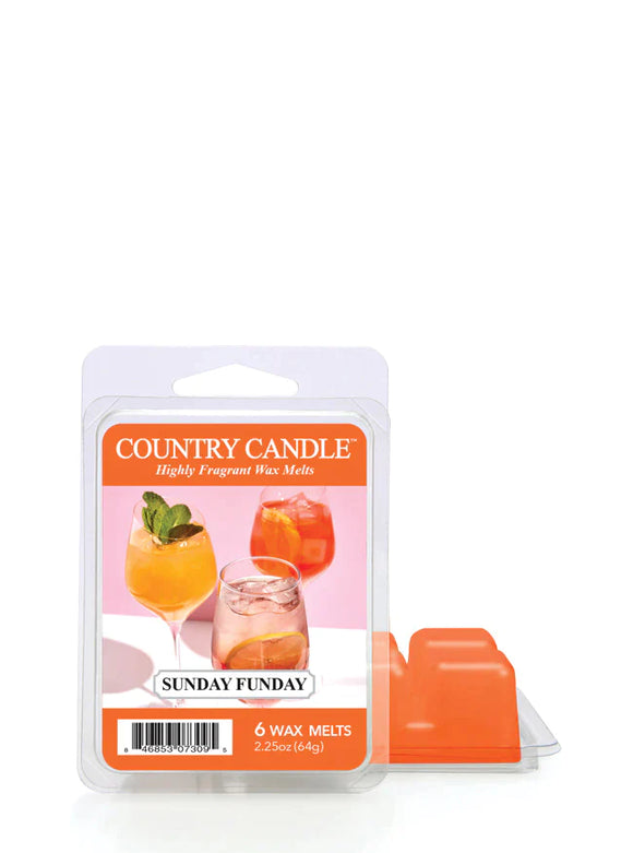 SUNDAY FUNDAY 6-Piece Wax Melts from Kringle Candle Company's Country Candle Collection