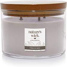 TOBACCO BARK 3-wick Large Jar Candle from Woodwick's Nature's Wick Collection