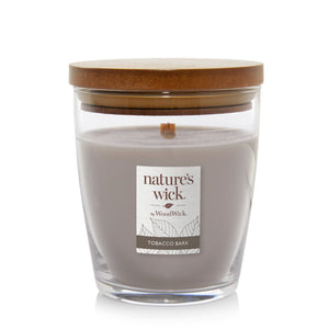 TOBACCO BARK Medium Jar Candle from WoodWick's Nature's Wick Collection