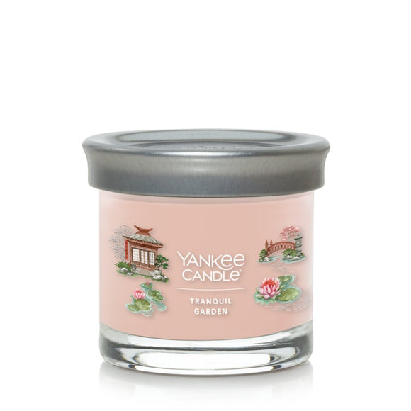 TRANQUIL GARDEN 4.3 oz Small Tumbler Jar Candle by Yankee Candle