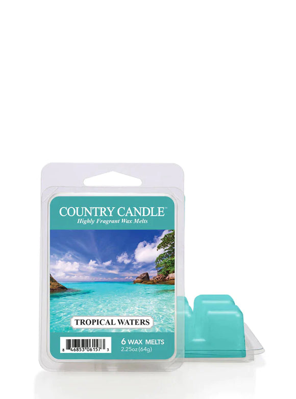 TROPICAL WATERS 6-Piece Wax Melt from Kringle Candle Company's Country Candle Collection