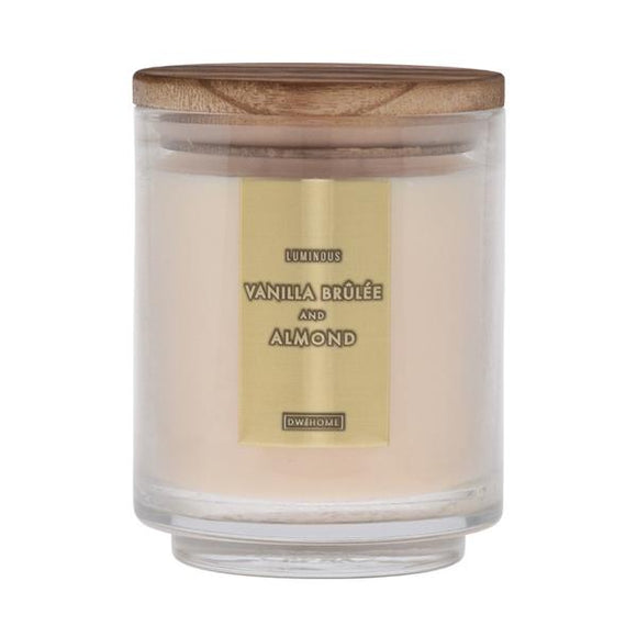 LUMINOUS VANILLA BRULEE AND ALMOND Large Jar Candle by DW Home Candle Company