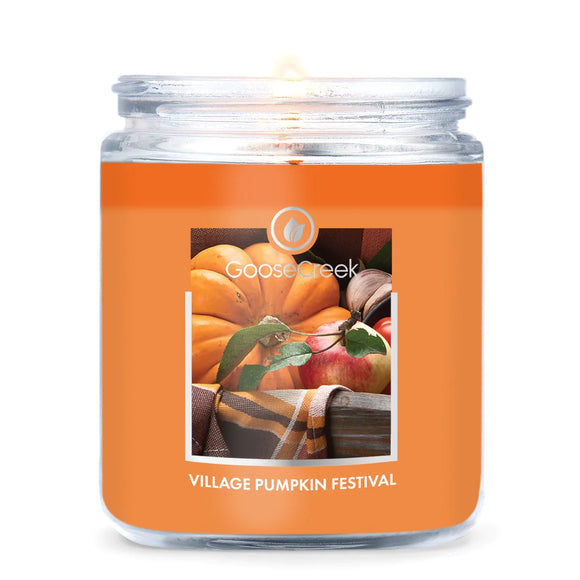 VILLAGE PUMPKIN FESTIVAL Small Jar Candle by Goose Creek Candle Company