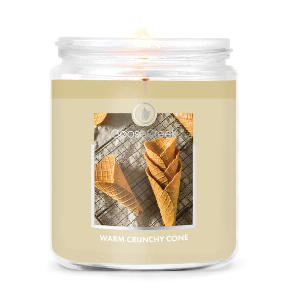 WARM CRUNCHY CONE Small Jar Candle by Goose Creek Candle Company