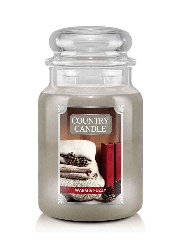 WARM & FUZZY Large Jar Candle from Kringle Candle Company's Country Candle Collection