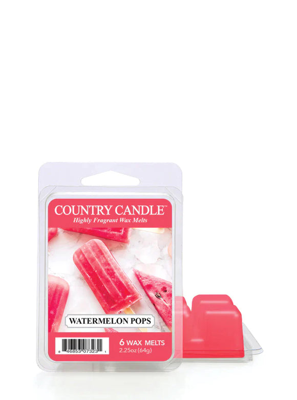 WATERMELON POPS 6-Piece Wax Melts from Kringle Candle Company's Country Candle Collection