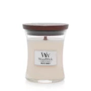 WHITE HONEY Medium Hourglass Jar Candle by Woodwick